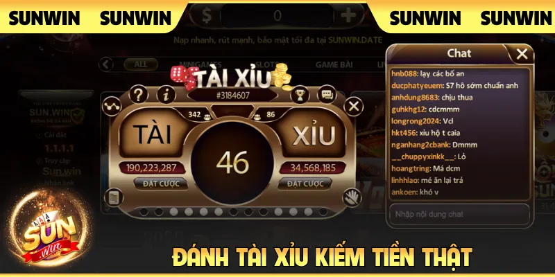 Đánh tài xỉu kiếm tiền thật
