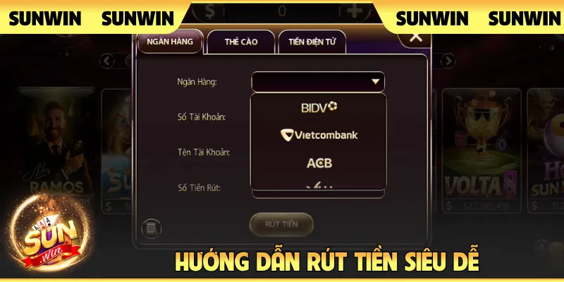 Hướng dẫn rút tiền siêu dễ